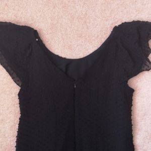 J. Crew black silk dress